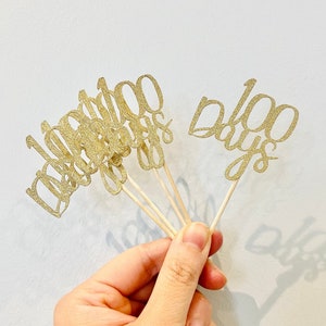 Happy 100 Days Cupcake Topper | Custom Cupcake Topper | Baby’s 100 Days Decoration | 100 Days Cupcake Topper | 100 Days Cupcake