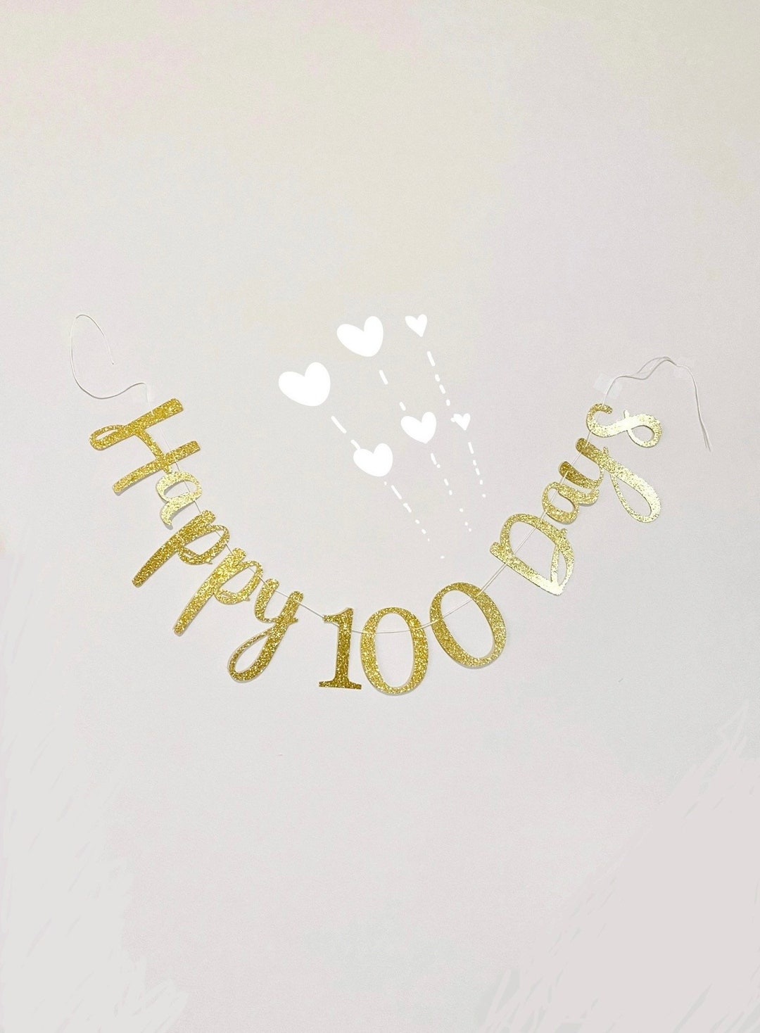 Happy 100 Days Banner Baby 100 Days Banner 100 Days Celebration Baby 100 Days Decoration 100