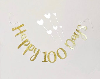 Happy 100 Days Banner | Baby 100 Days Banner | 100 Days Celebration | Baby 100 Days Decoration | 100 Days Party | Custom 100 Days Banner