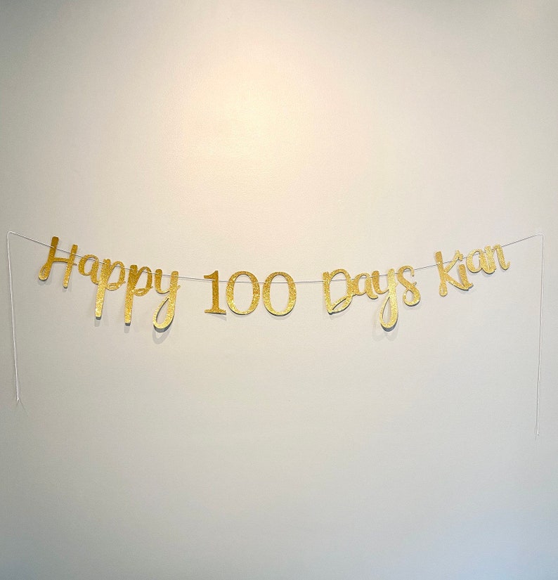 Happy 100 Days Banner | Baby 100 Days Banner | 100 Days Celebration ...
