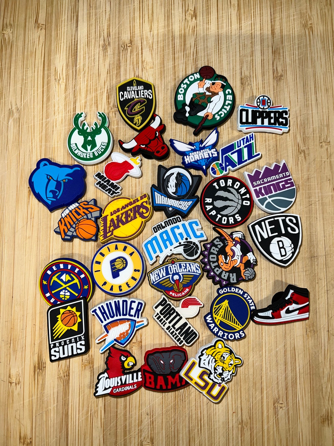 NBA Croc Charms / Jibbitz Bucks Lakers Heat Celtics Suns Etsy Australia