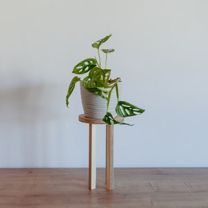 Wooden flower stand / plant stand / plant riser 25x16cm