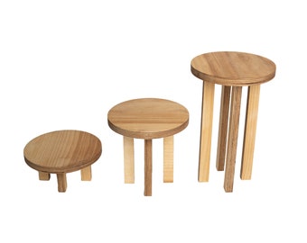 Plant stands 3 sizes / flower bed / flower stand / stool