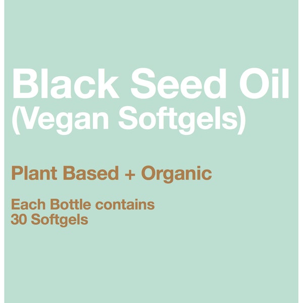 Black Seed Oil (Vegan Softgels)