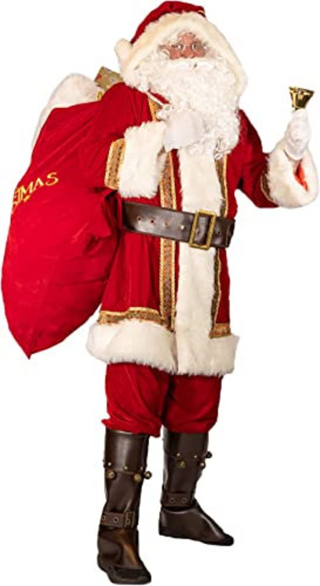 Santa Suit Adults Men Santa Claus Costume 10pcs Deluxe Etsy