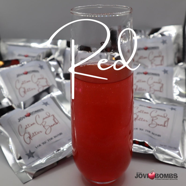 Cotton Candy Glitter Bombs for Champagne or Any Fizzy Drink. Etsy