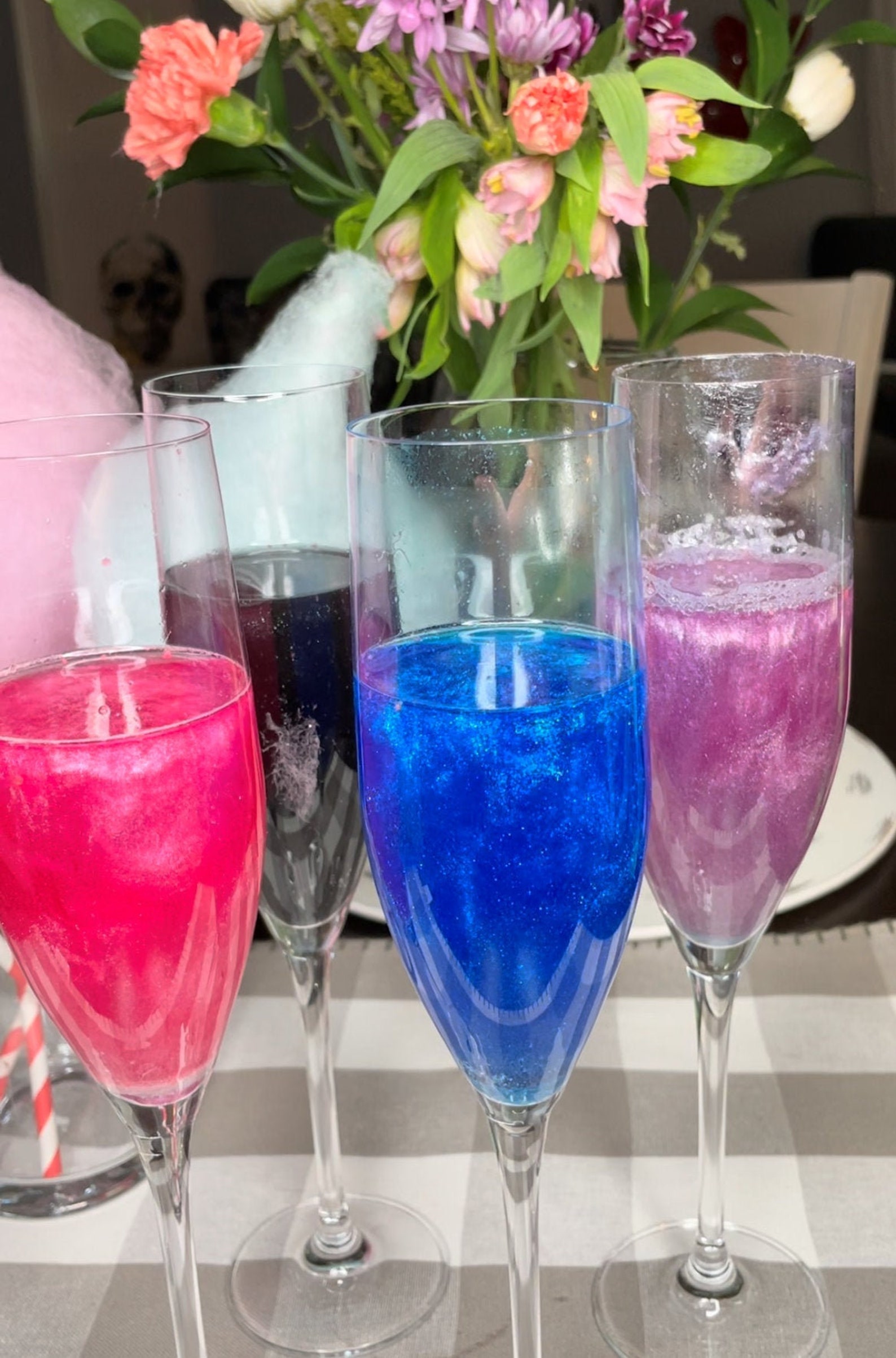 Cotton Candy Glitter Bombs for Champagne or Any Fizzy Drink. Etsy