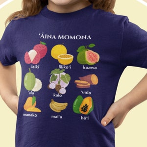 Keiki (Youth) ʻĀina Momona Shirt, Hawaiian Vocabulary Shirt, Hawaii Back to School Shirt, Aloha Aina Keiki Shirt, Hawaiian Language,