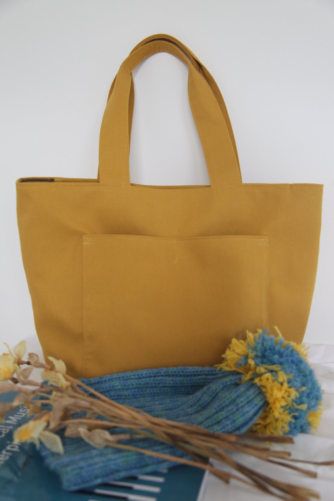 ●depound● Canvas Mini Tote Bag Yellow DP2535BG028MYEXX il_1080xN.3115208211_q3vi.jpg