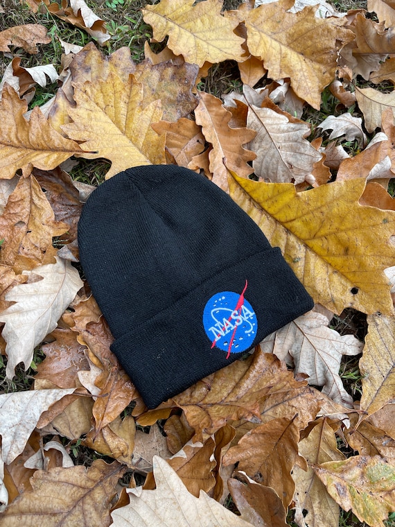 Nasa Embroidered Beanie One Size Fits 