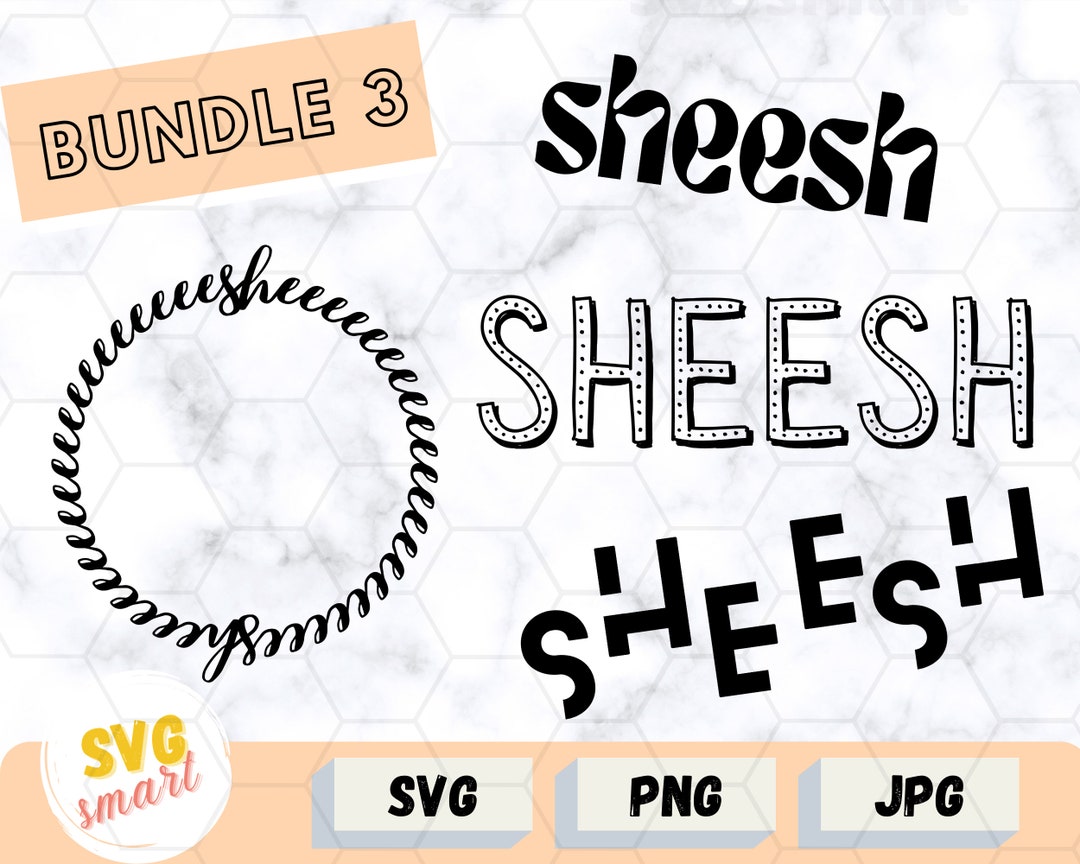 Sheesh Tiktok Meme SVG PNG JPG Cut File Vector Art for Etsy