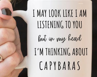 Capybara Mug - Adorable Capybara Gifts for Animal Lovers, Cute Coffee Cup & Unique Gift Idea for Capybara Lovers