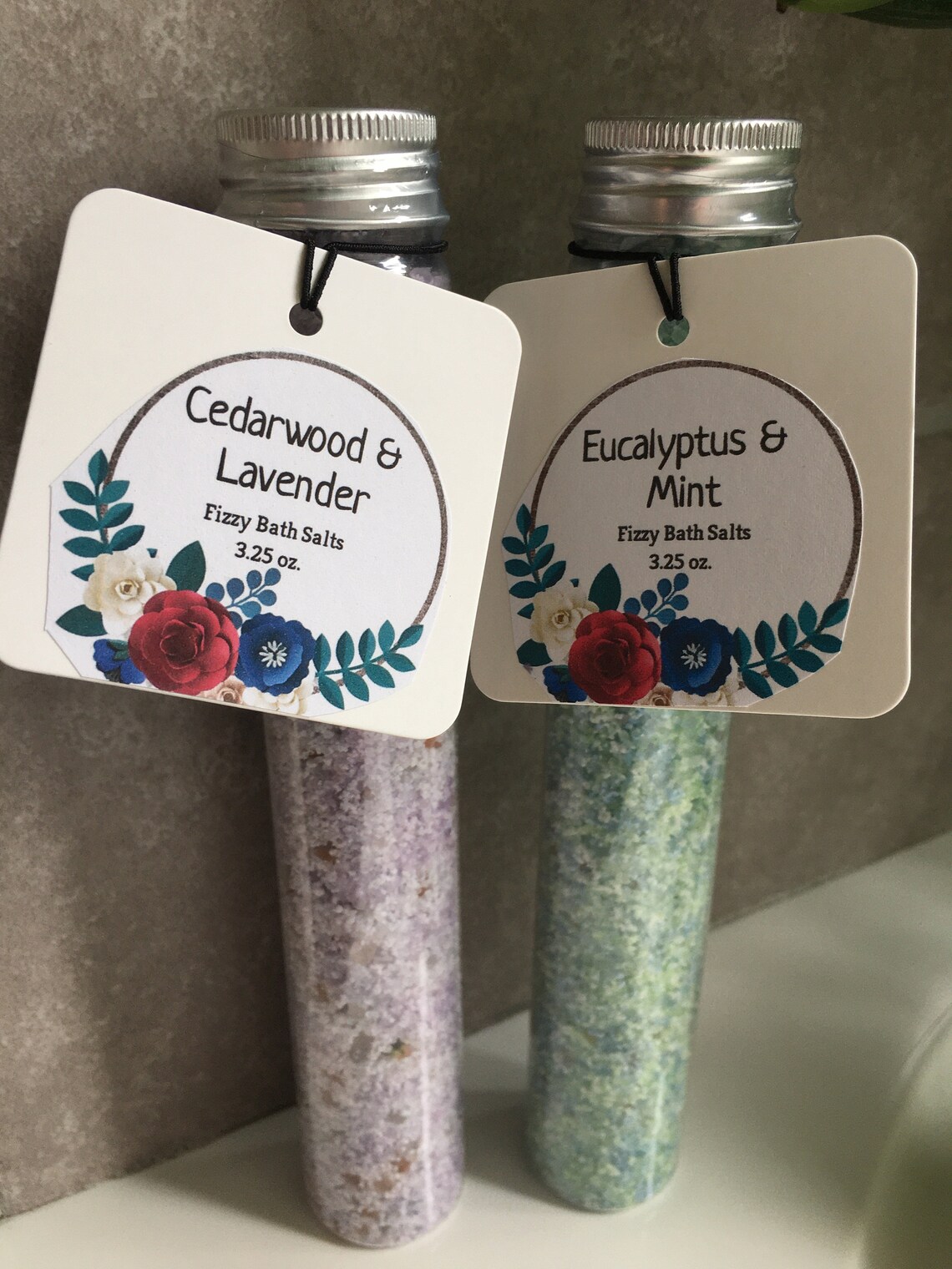 Eucalyptus and Mint Fizzy Bath Salts Etsy
