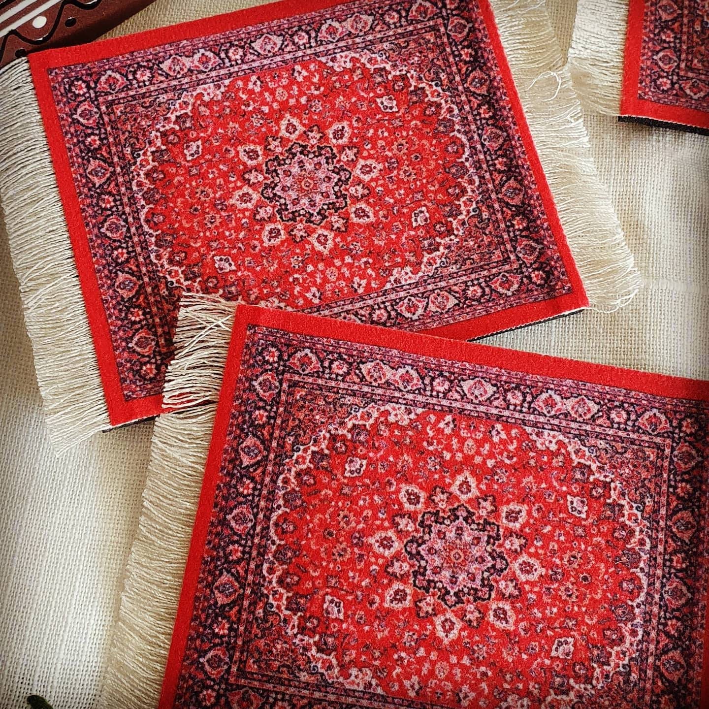 Persian Rug Coaster/Set of 5drink coaster/Persian/Coaster Etsy