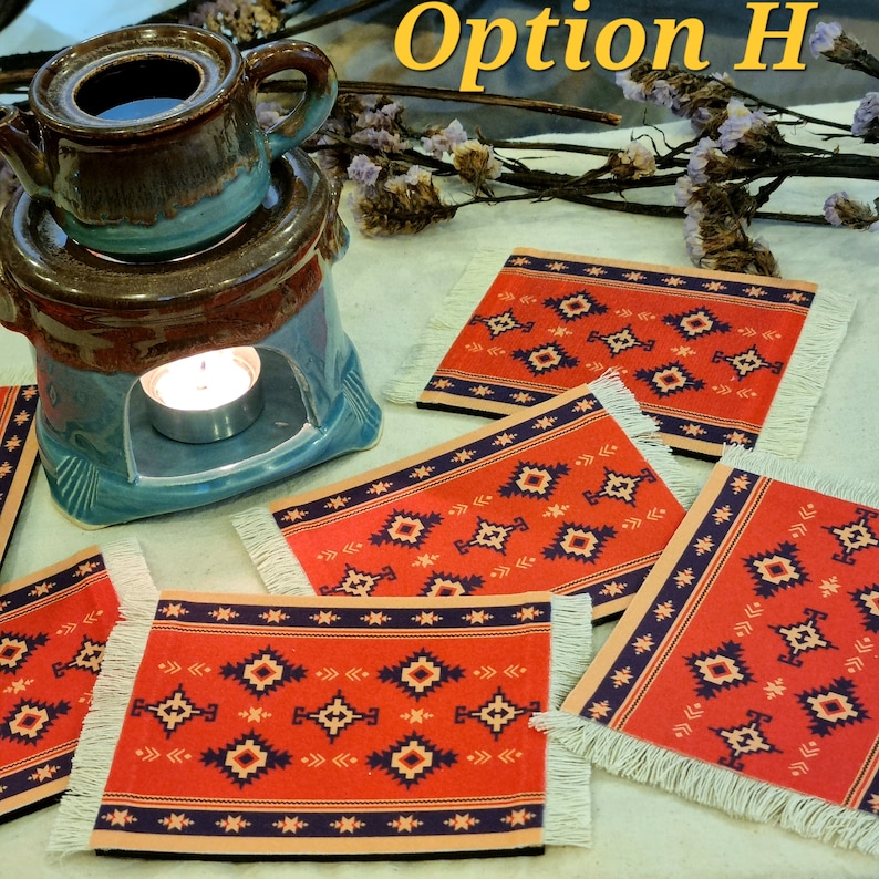 Table Rug Coasters Persian Rug Coasters, Set of 6, Non-slip Table Ware - Etsy