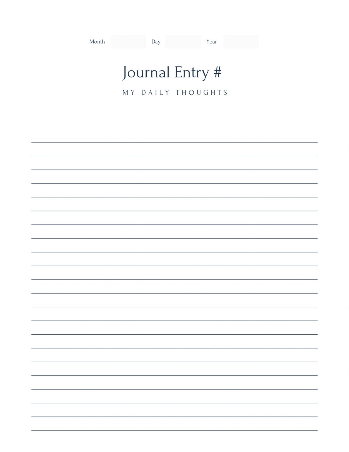  Journal Template PDF Digital Download Etsy UK