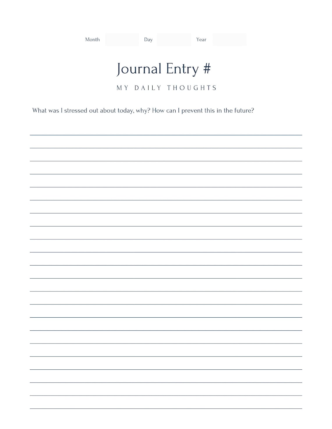 Journal Template PDF Digital Download Etsy UK
