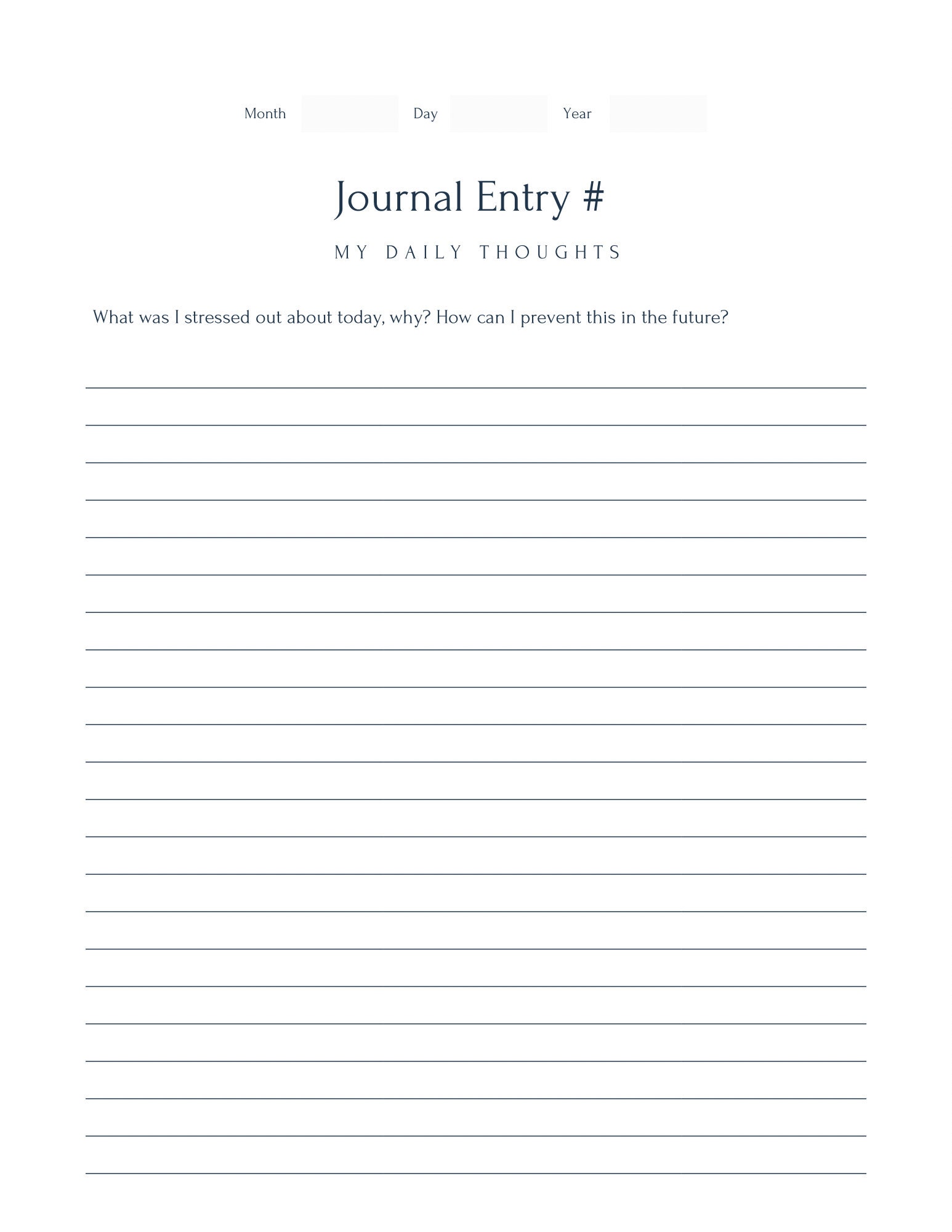 Journal Template PDF Digital Download Etsy UK