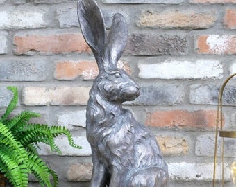 Large Sitting Rabbit Statue | Rabbit Ornament | Rabbit Sculpture | Bunny Ornament | Sitting Animal Statues