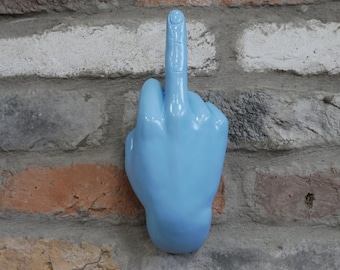 Middle Finger Gesture Wall Art | Naughty Resin Hand Ornament