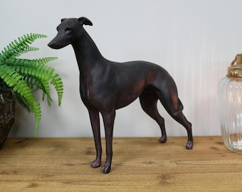 Large Standing and Sitting Whippet Figurines