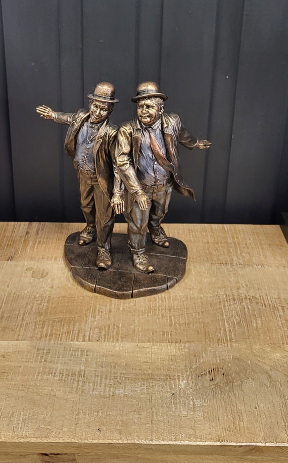 Bronze Laurel & Hardy Figurine - Etsy