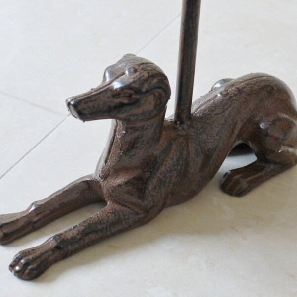 Whippet Cast Iron Doorstop | Dog Doorstop | Cast Iron Door Stop | Animal Doorstop | Quirky Home Gift | Lurcher Doorstop | Greyhound Doorstop