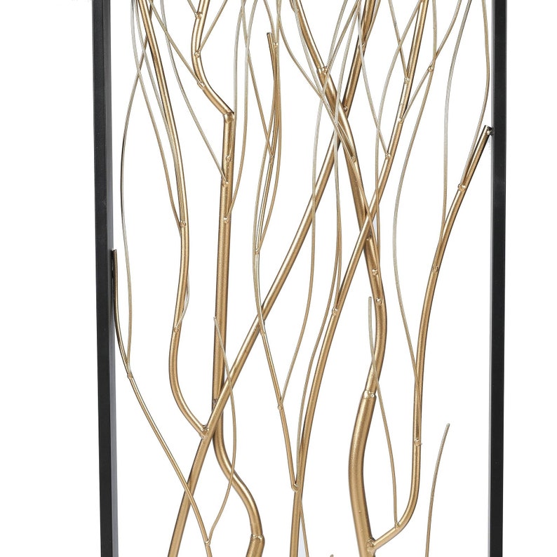 Metal Branch Wall Decor Metal Gold Branch 2 Pieces Wall Etsy