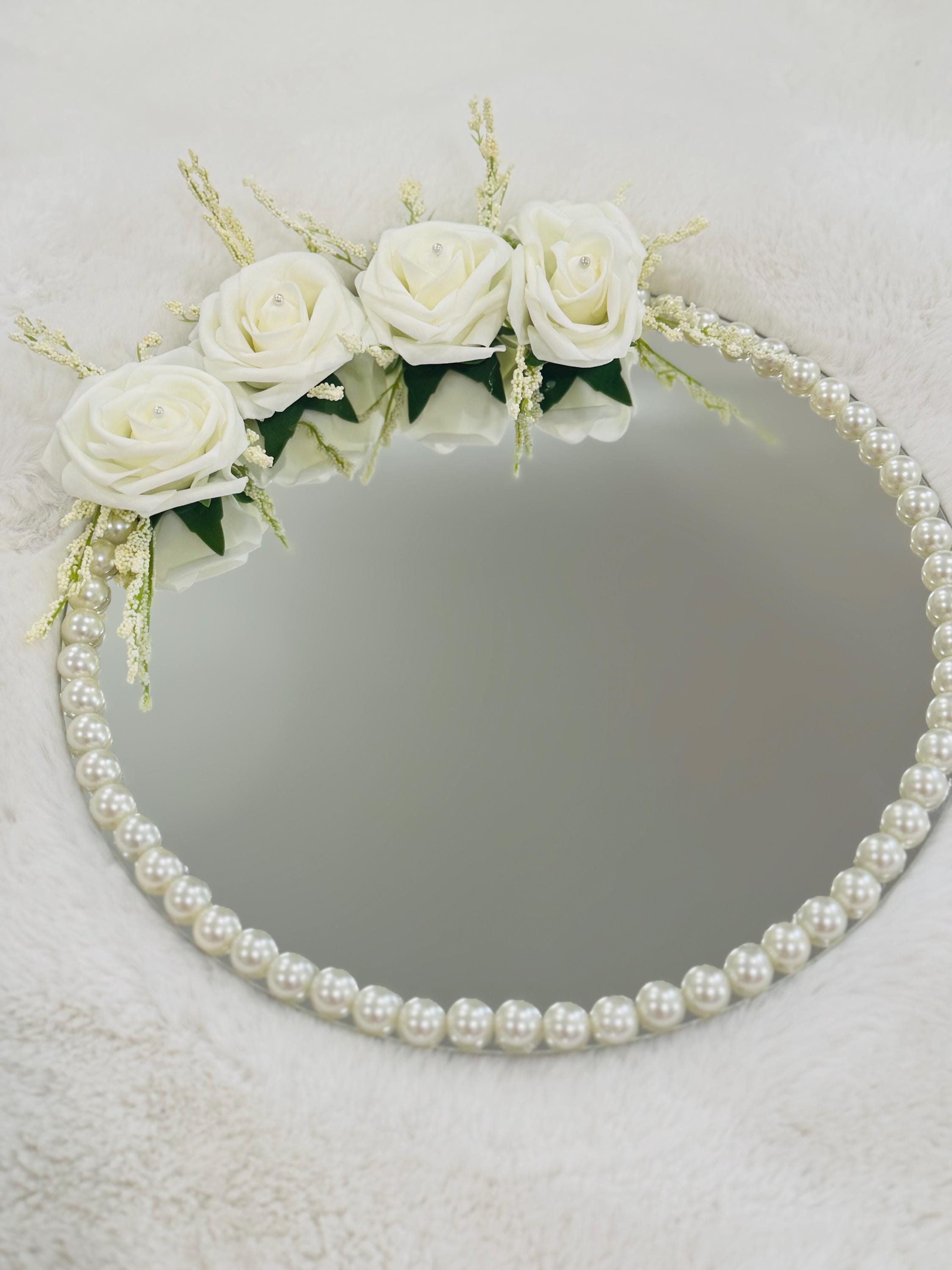 Mirror Customizable Ring or Nikkah Tray with Personalized Text/ Engagement Tray