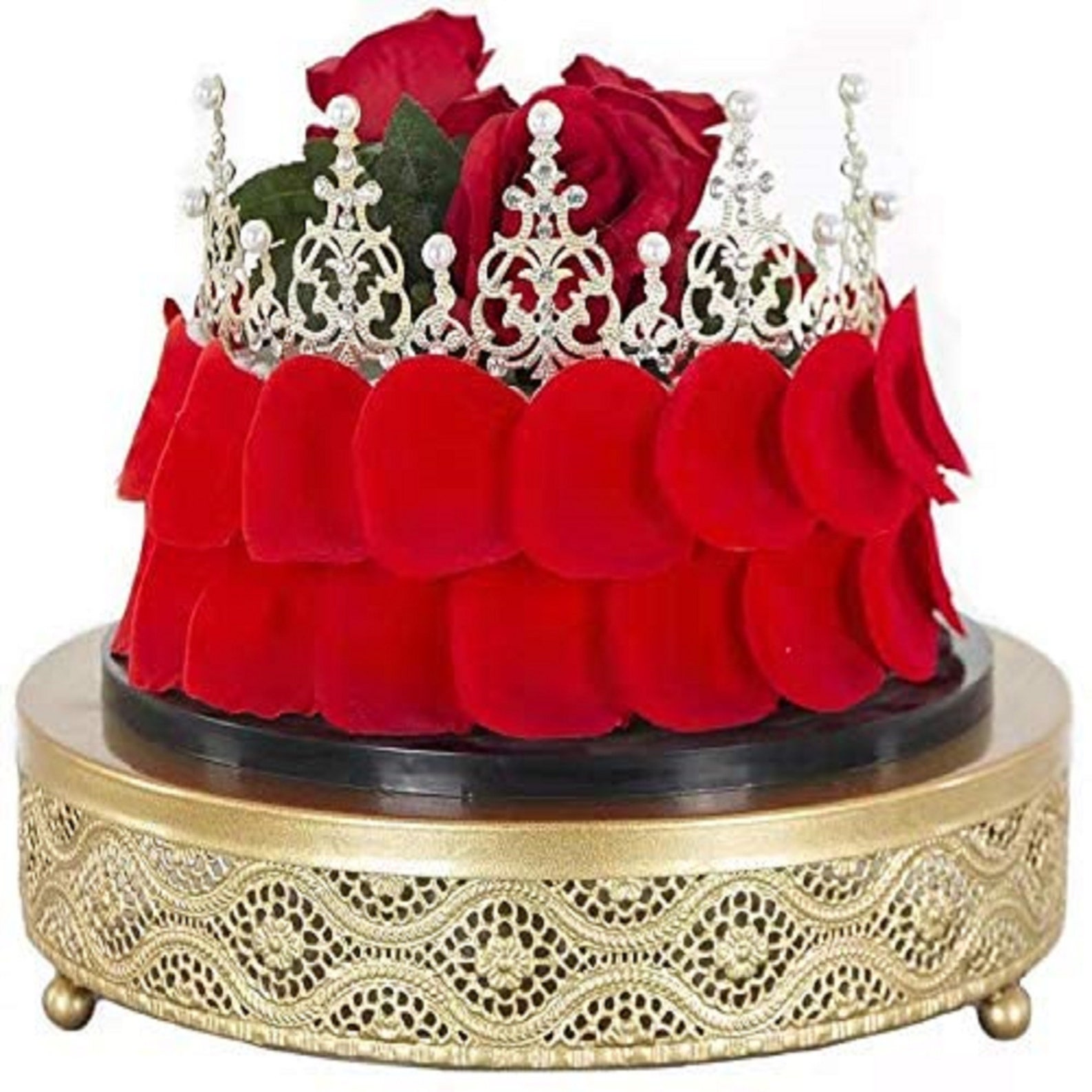 Wedding Cake Stand Round Metal Cake Stands Dessert Display Etsy