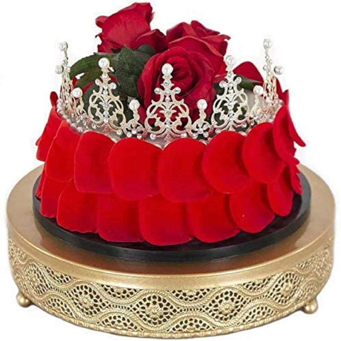 Wedding Cake Stand Round Metal Cake Stands Dessert Display Etsy