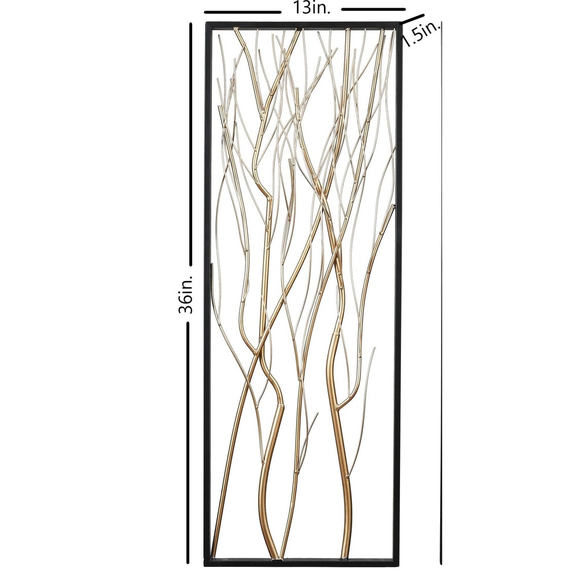 Metal Branch Wall Decor Metal Gold Branch 2 Pieces Wall Etsy