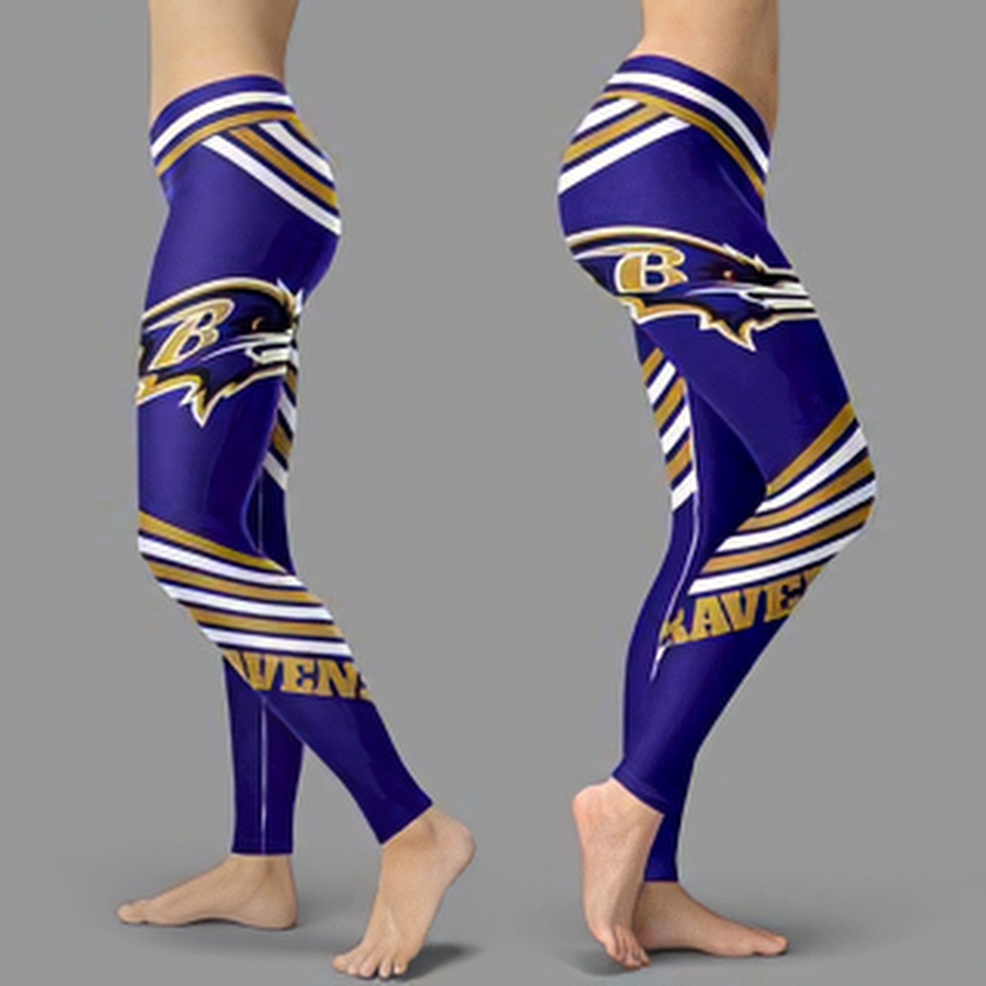 Baltimore Ravens NFL women's leggings Well designed high Etsy