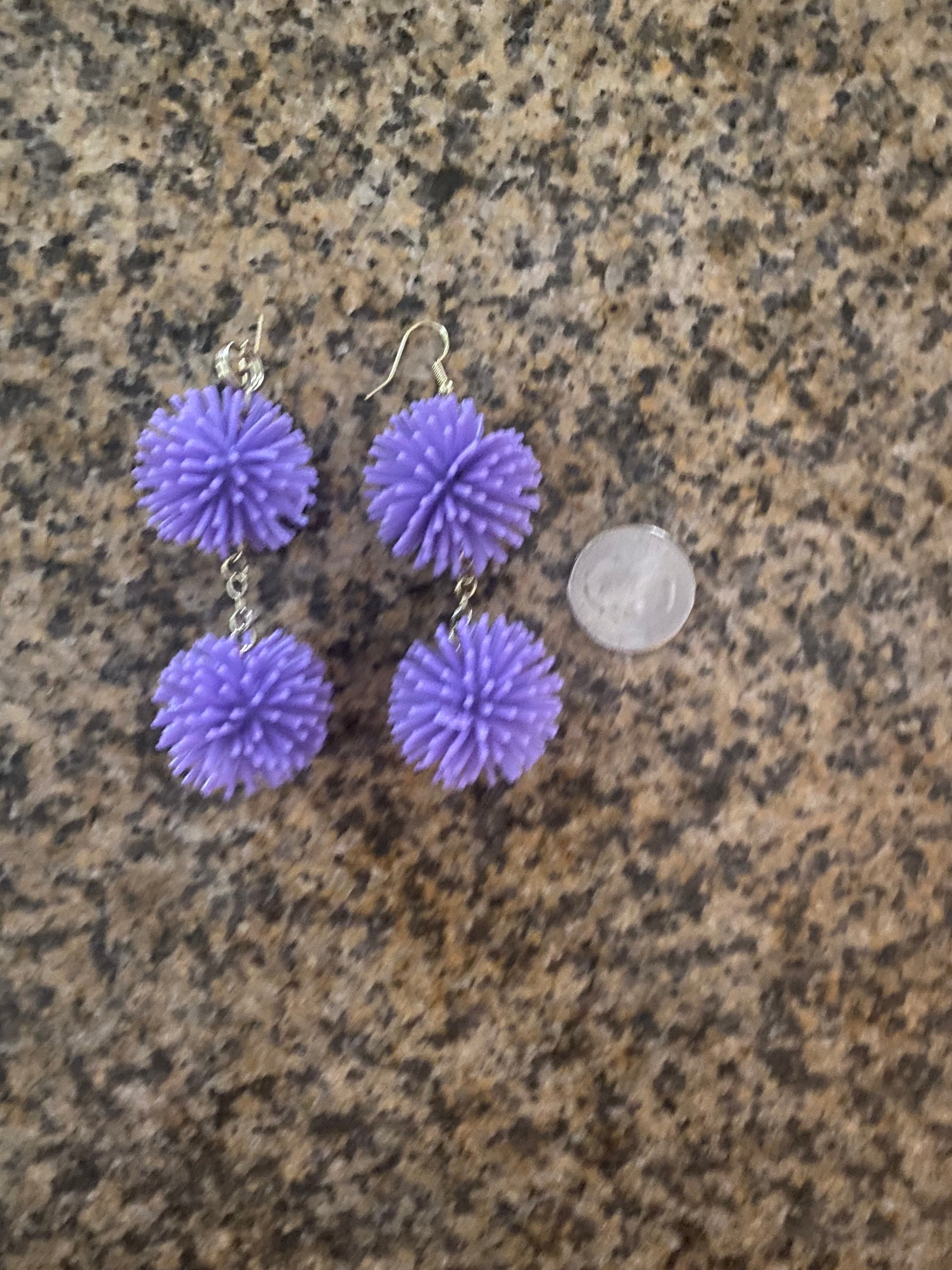 Spiky Ball Earrings Etsy