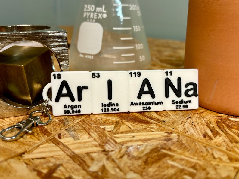 Custom Periodic Table Name Keychain – Science Teacher Gift - Etsy