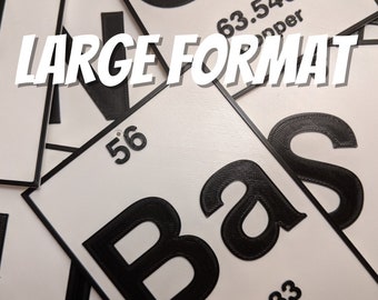 Personalized Periodic Table Wall Art: 3D Printed Science Decor