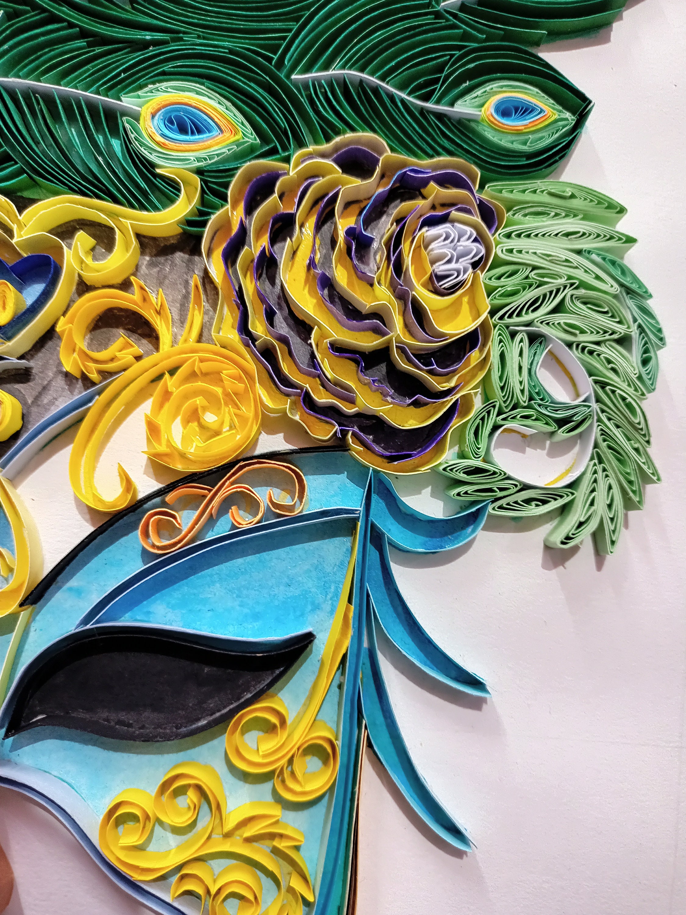 Quilling wall art framed handmade art Quilling handmade Etsy