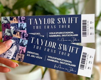 Taylor Swift Konzertkarten 2024 - The eras Tour Ticket 2024 - Konzertkarte Andenken