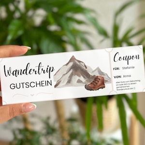 Voucher hiking | Voucher excursion | Voucher hike | Gift voucher | Gift idea