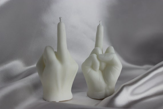 Middle finger candle, F**k You Candle, gift for best friend, decoration living room, rapeseed wax, vegan & environmentally friendly, unusualcandle