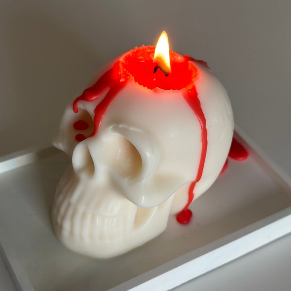 Totenkopf Kerze | Schädel Kerze | Skull Candle I Halloween Kerze