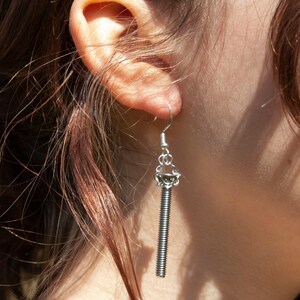 stainless steel screw earrings