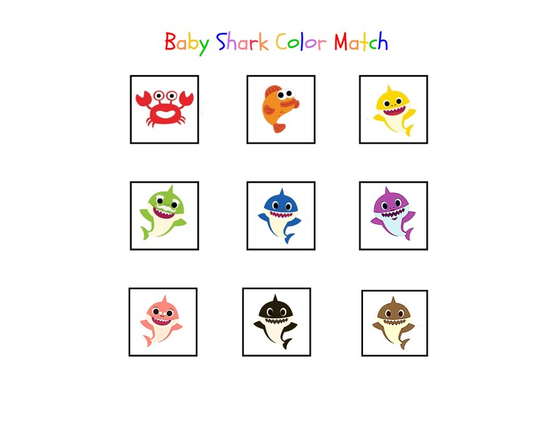 Baby Shark, Toddler Games, Preschool, Learning Activities, Printable ...