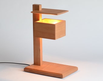AVA | Handgefertigte Leselampe aus Holz / Schlafzimmerlampe / Dekorative Lampe / Frank LLoyd Inspiriert | Lampit Design