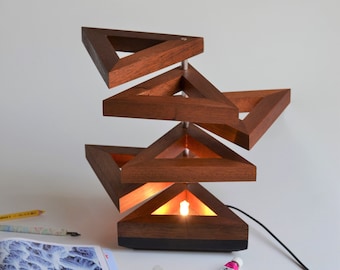 Handmade Wooden Lamp Which Can Change Its Appearance | Perfect To Give Your Room a Modern Touch | Lampit Design