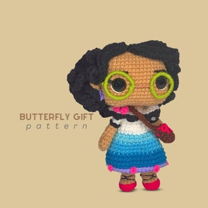 Crochet Amigurumi Doll Pattern BUTTERFLY GIFT LAFAMILIA