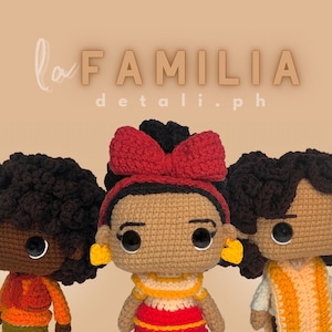 LA FAMILIA SIBLINGS Inspired Amigurumi Crochet Doll Pattern