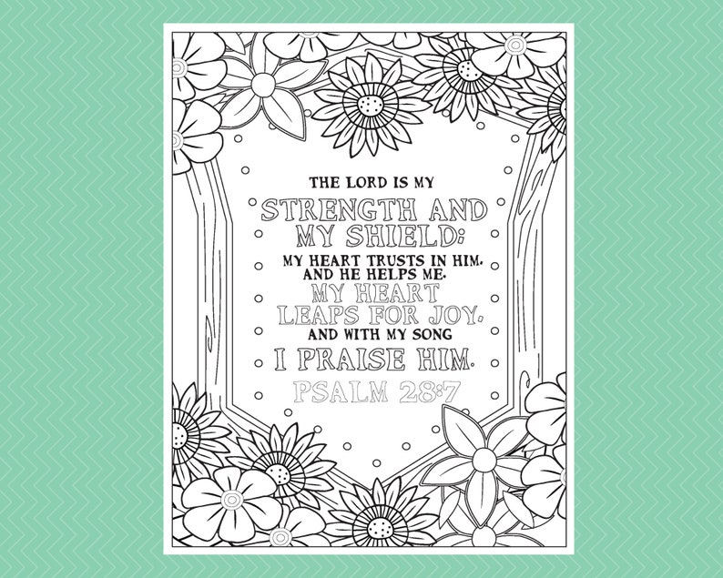 Inspirational Bible Verses - Psalms (37 Pages), Printable Coloring Pages, Coloring Books, Color ...