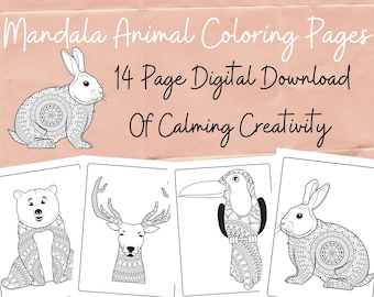 Mandala Animal Coloring Pages