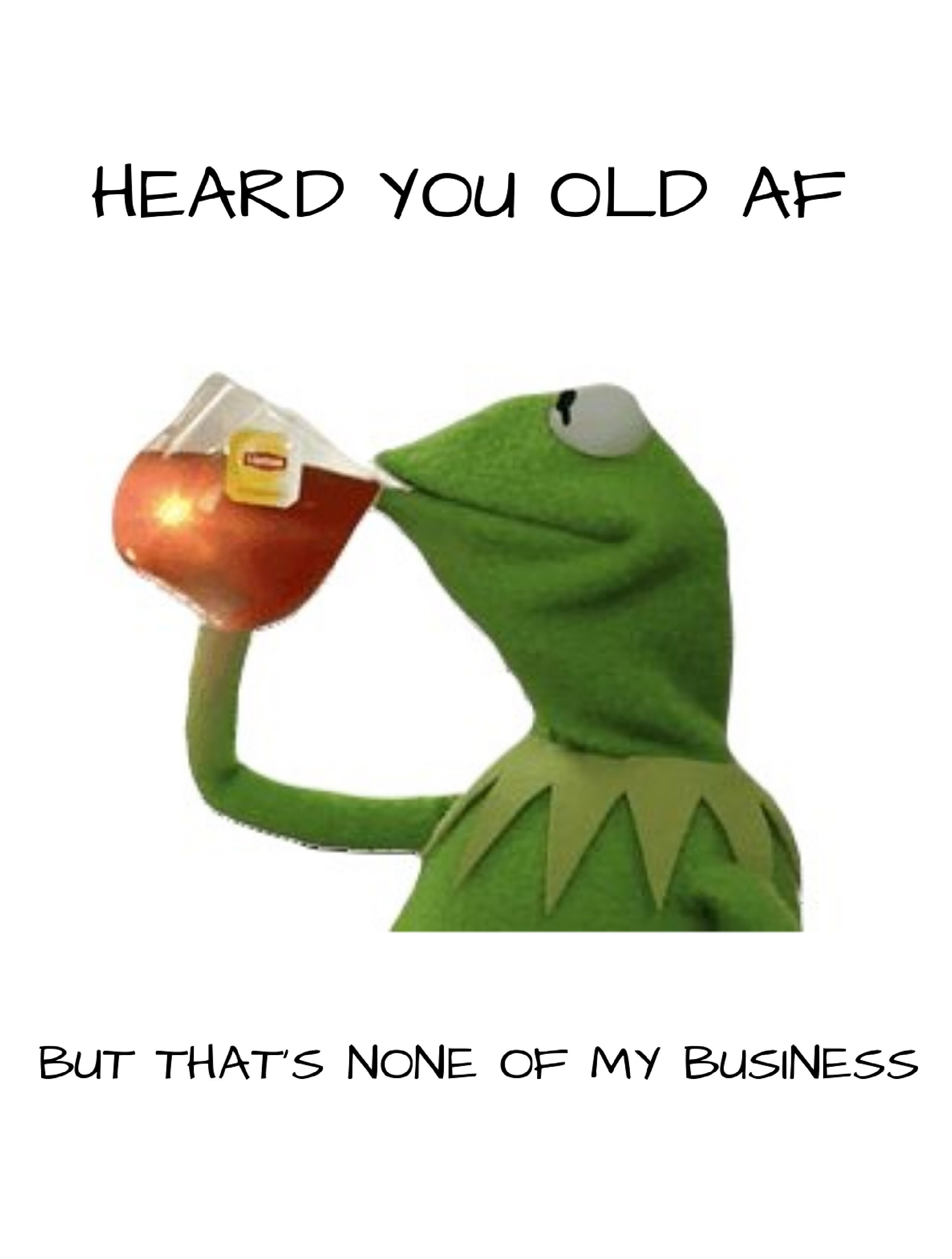 Printable Funny Birthday Card Kermit the frog meme Etsy